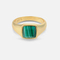 Éire Malachite Ring - Gold