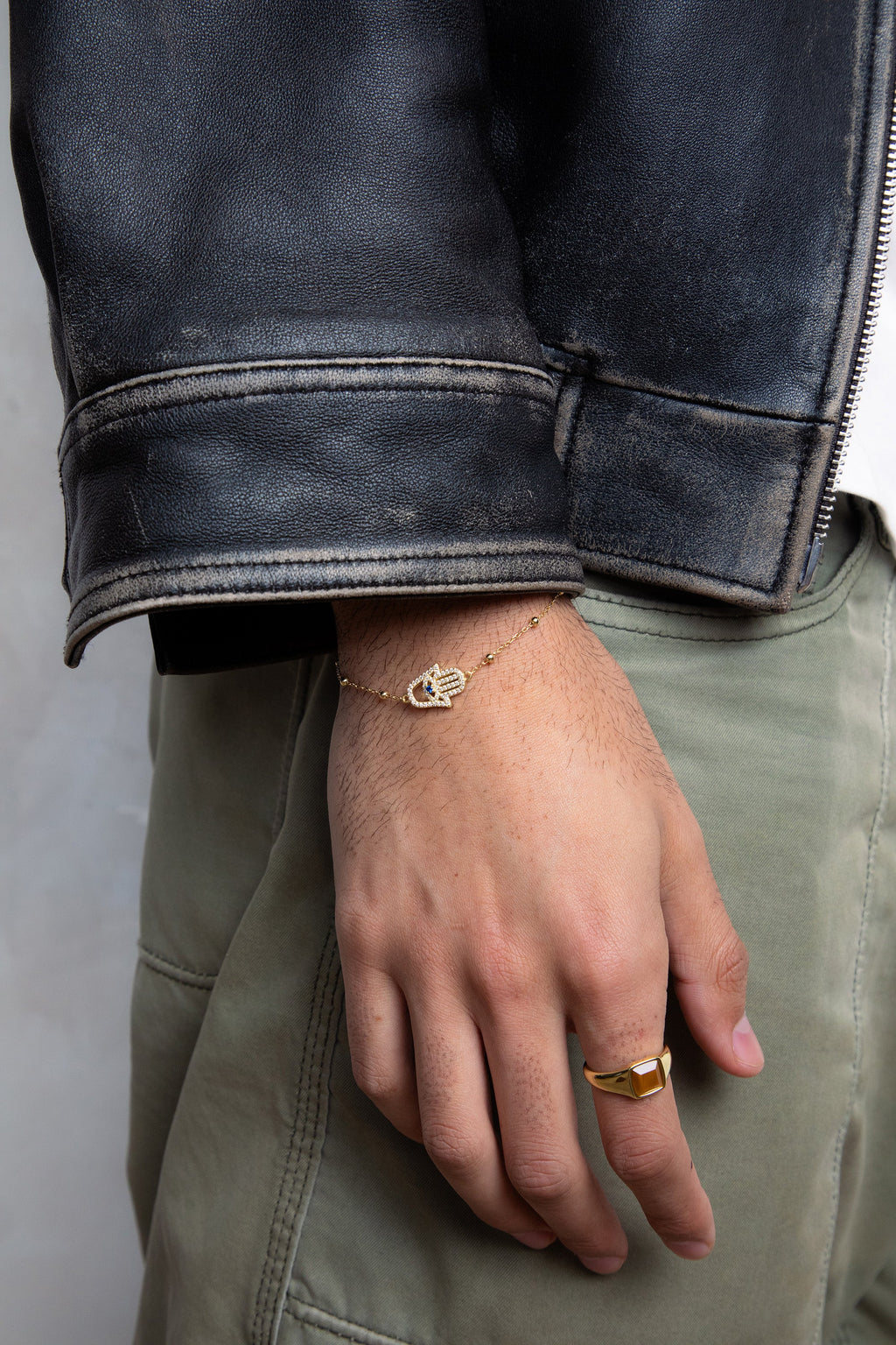 Hamsa Ball Bracelet - Gold