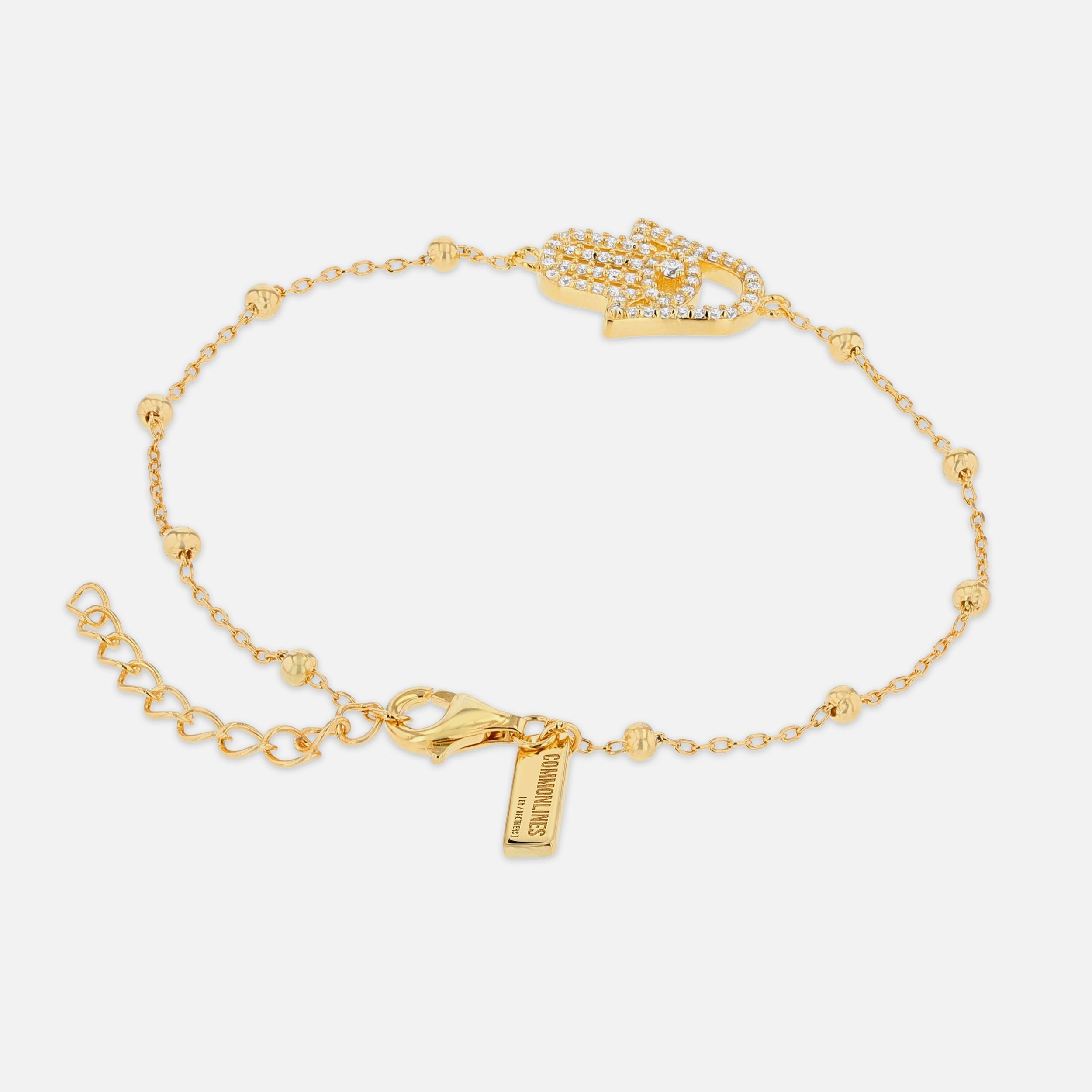 Hamsa Ball Bracelet - Gold