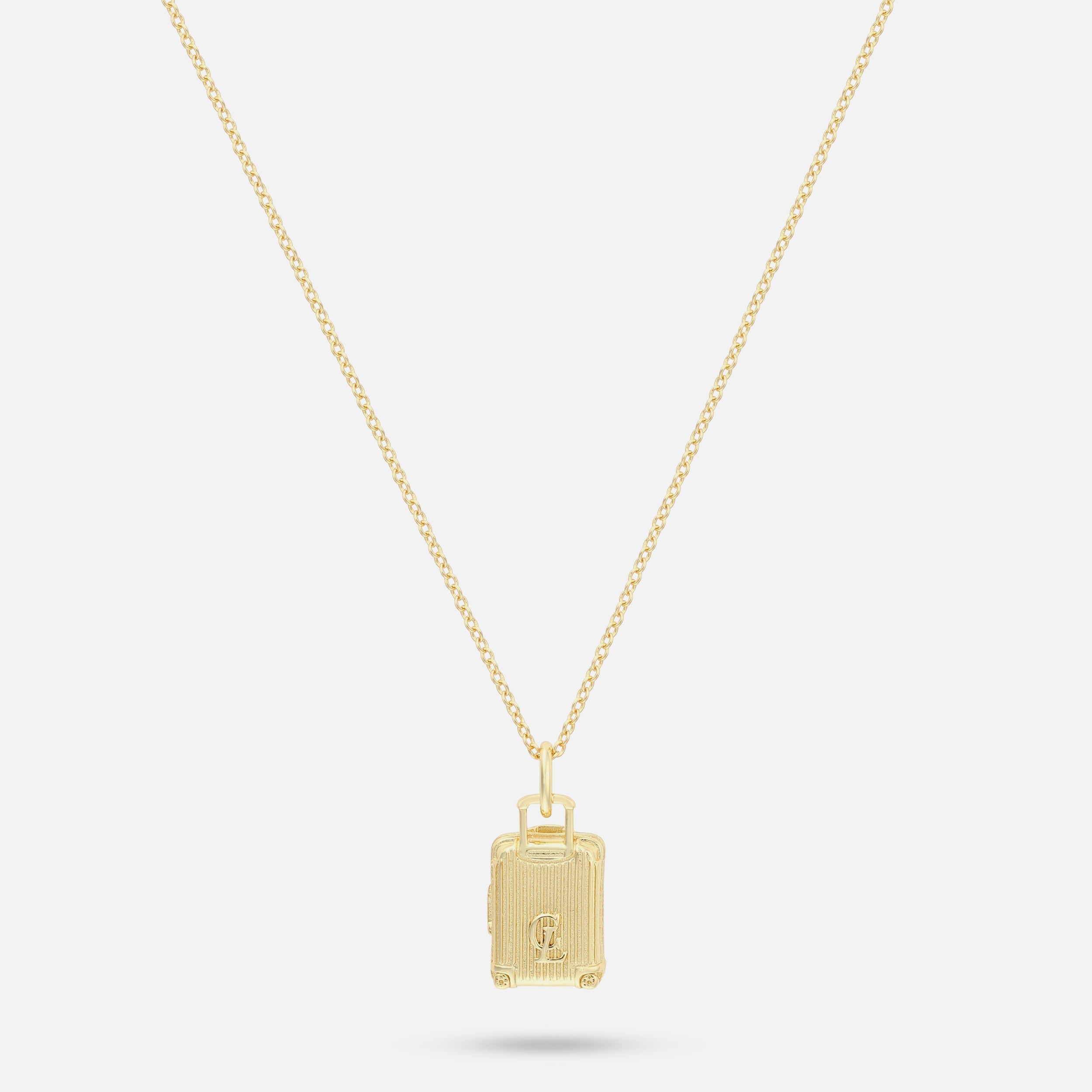Luggage Pendant - Gold