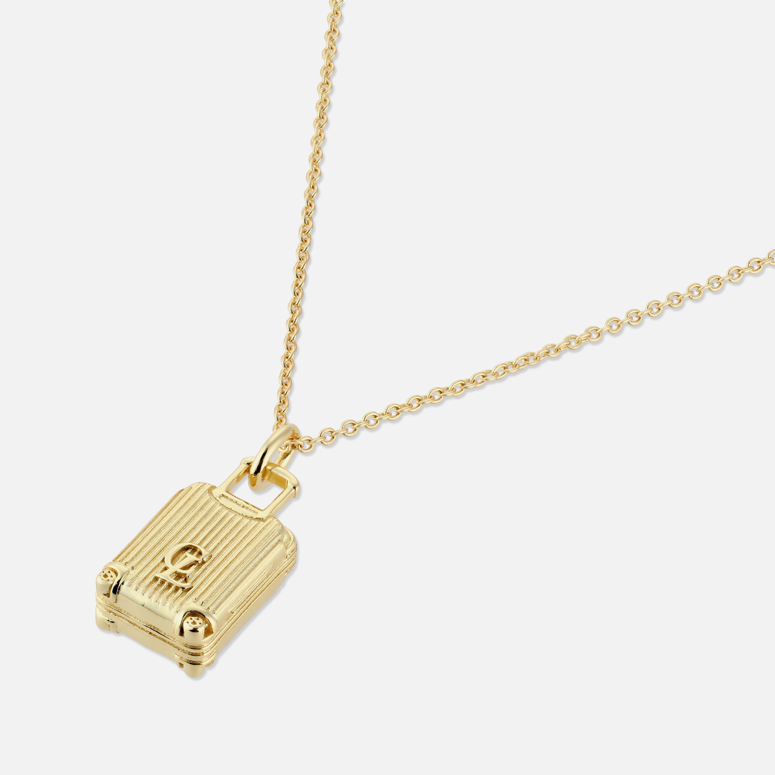 Luggage Pendant - Gold