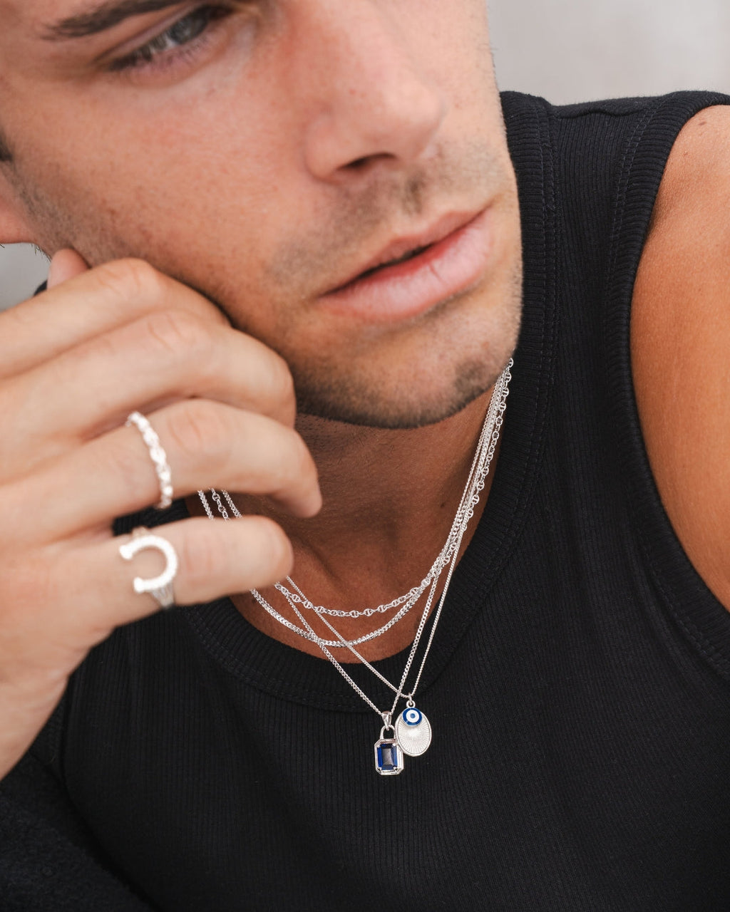 Mykonos Pendant - Silver