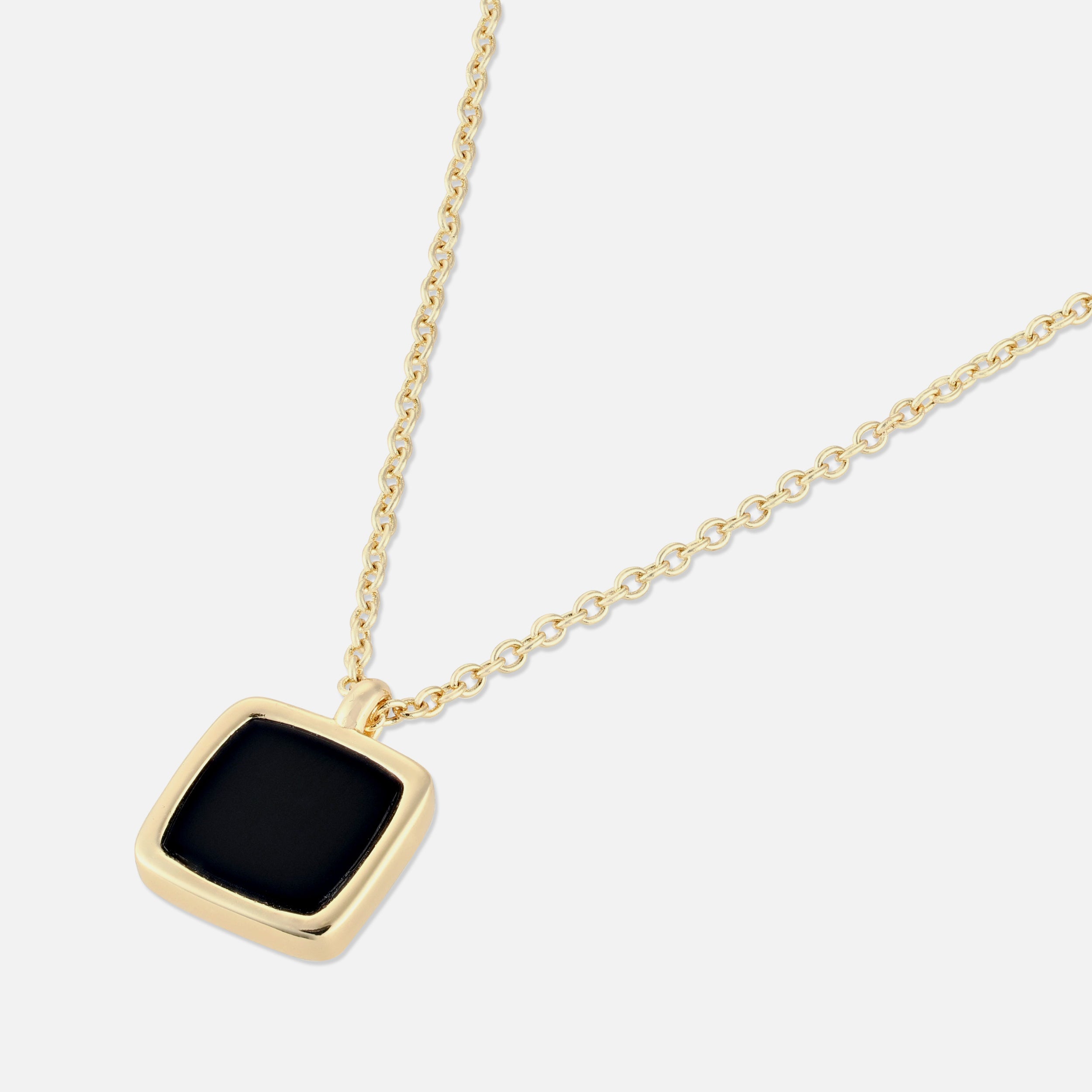 Onyx Pendant - Gold