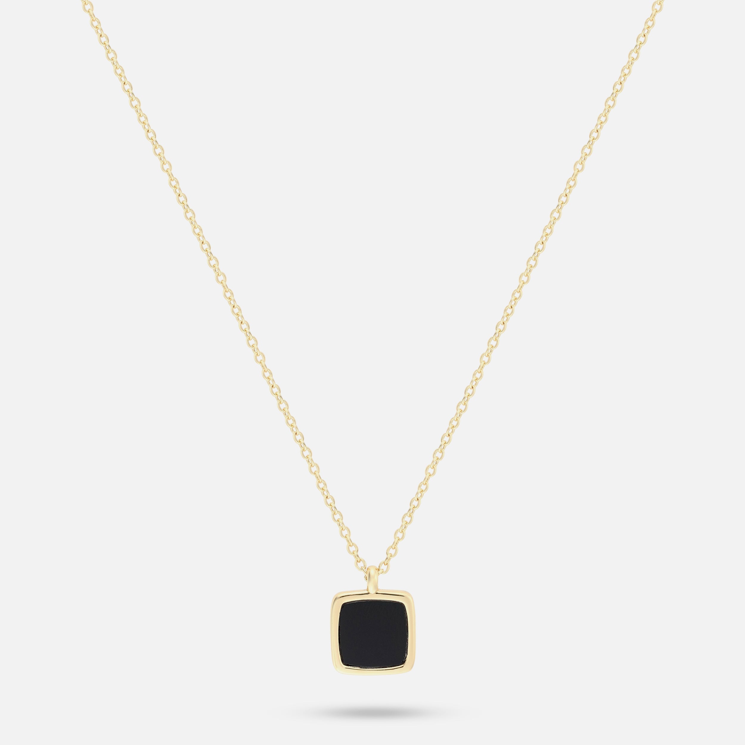 Onyx Pendant - Gold