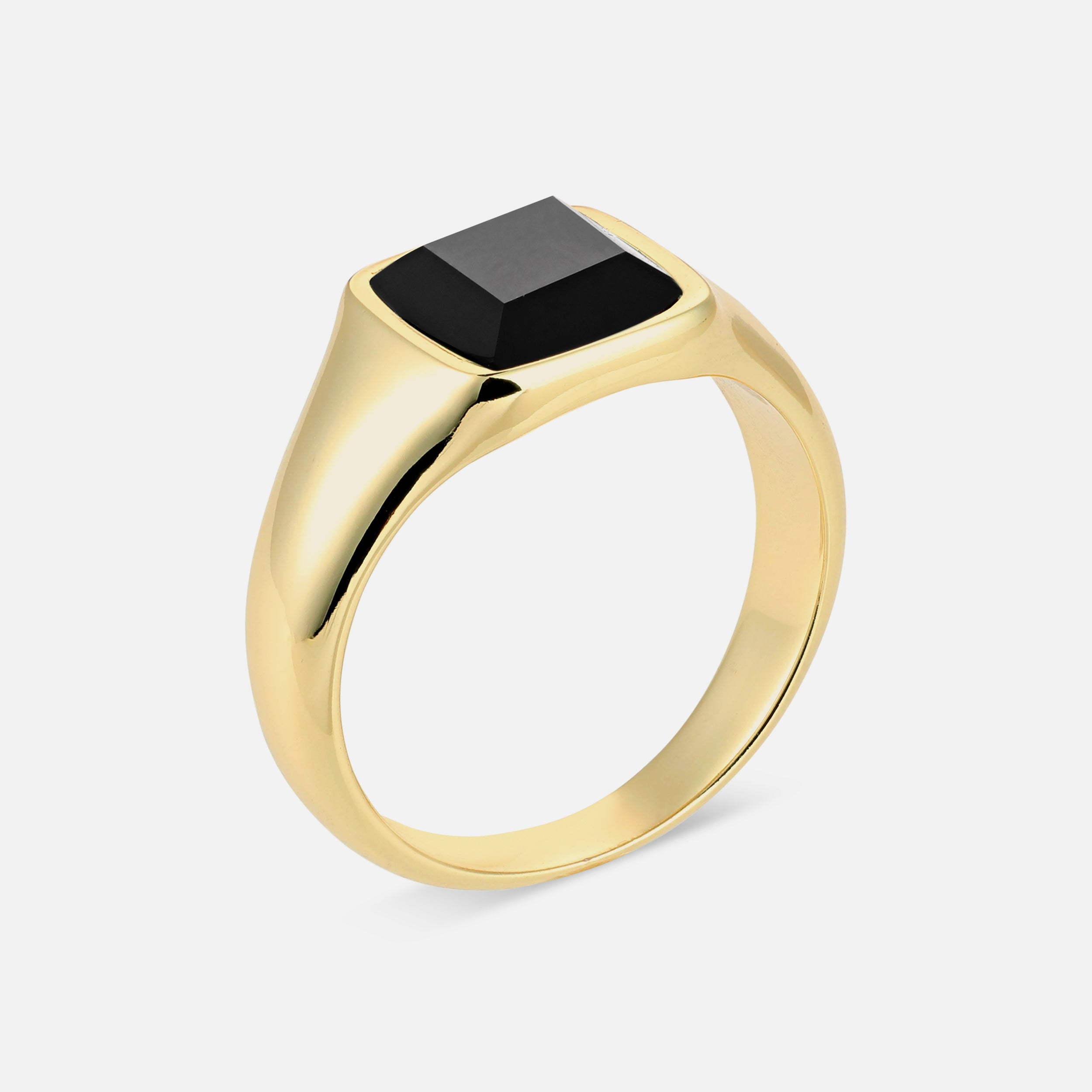 Onyx Ring - Gold