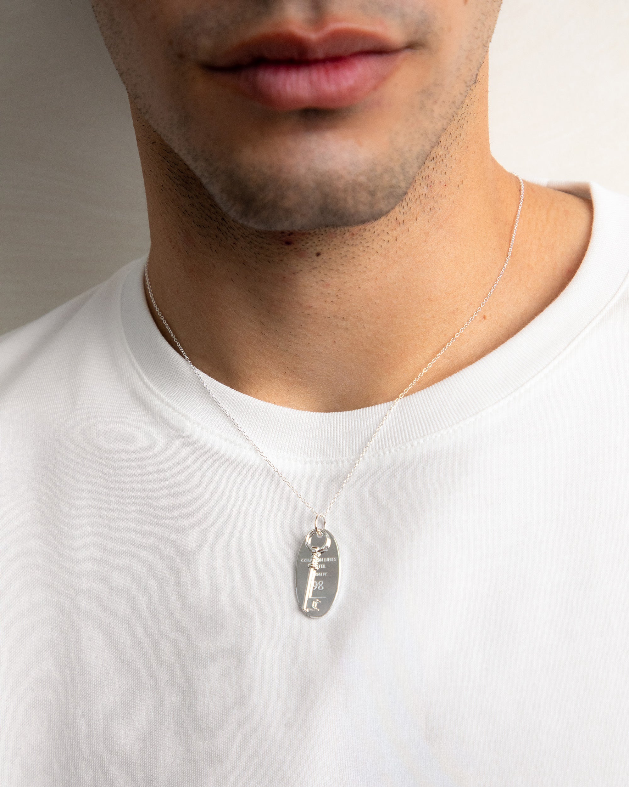 Room Key Pendant - Silver