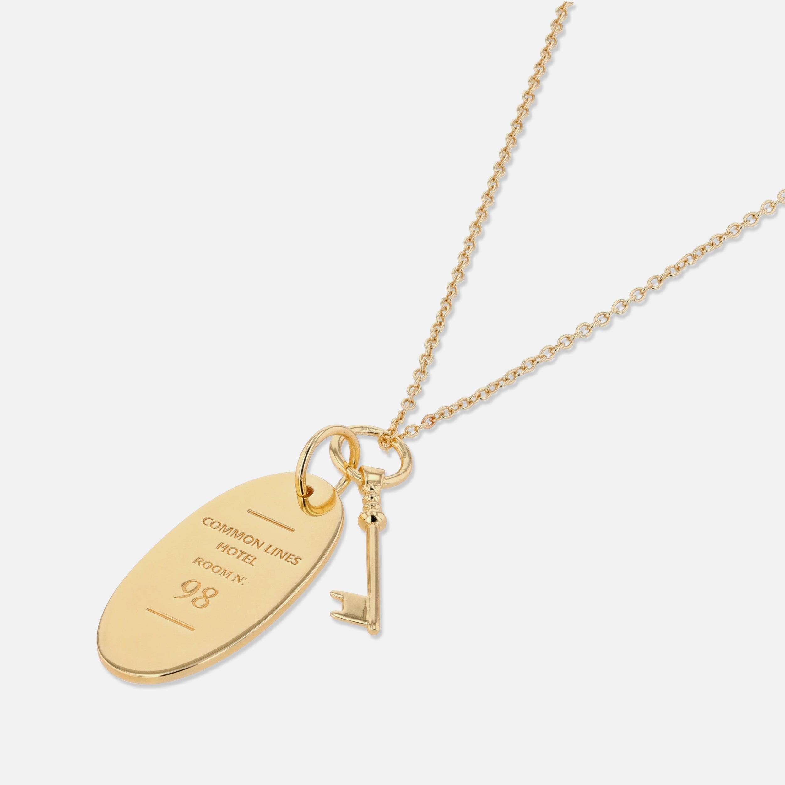 Room Key Pendant - Gold