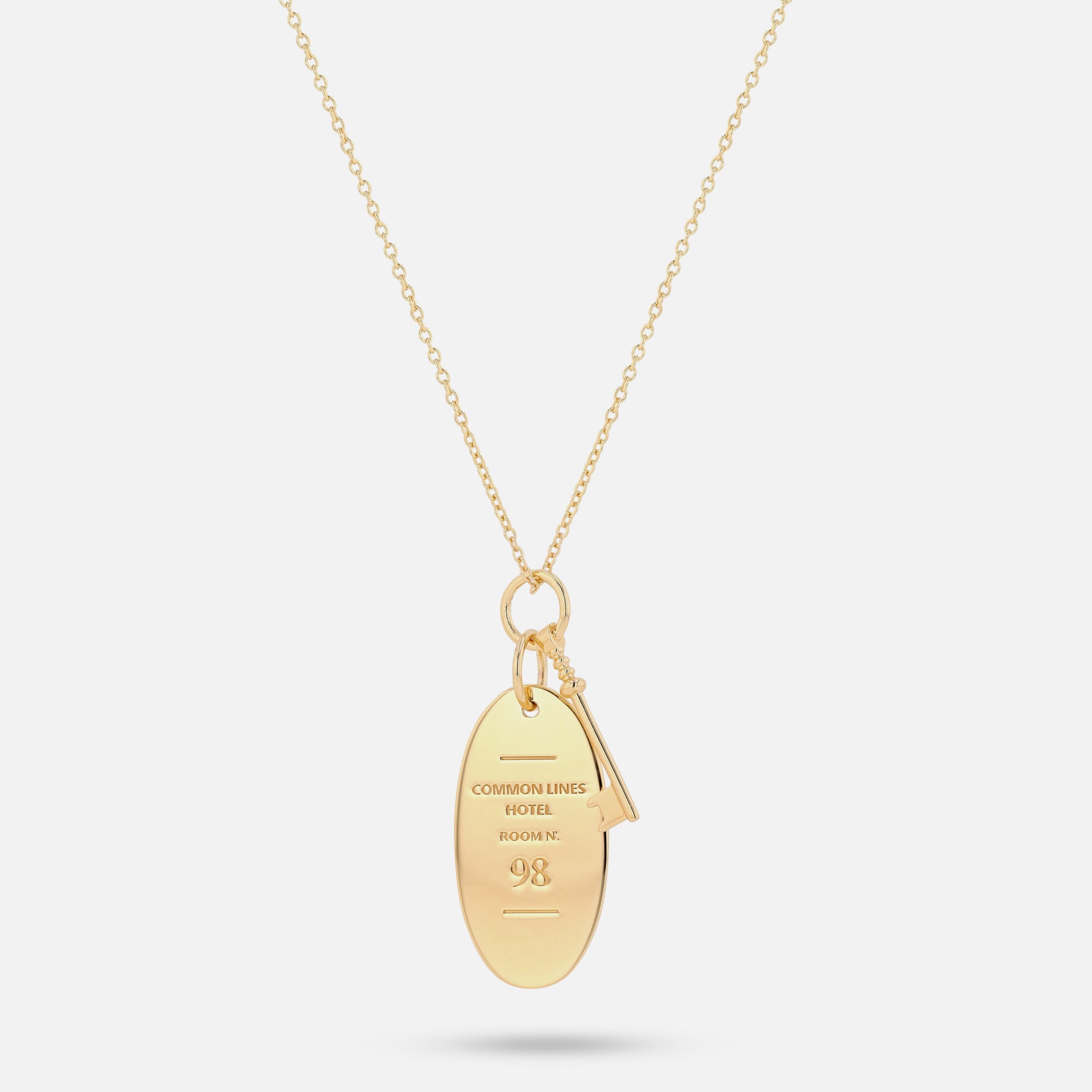 Room Key Pendant - Gold