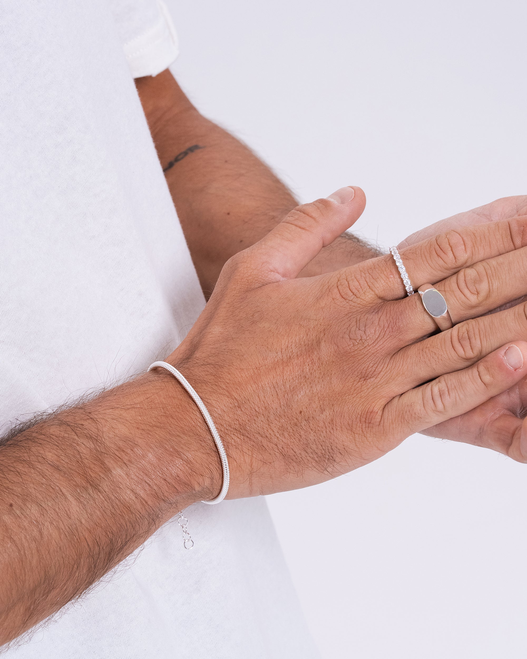 Snake Chain Bracelet - Silver