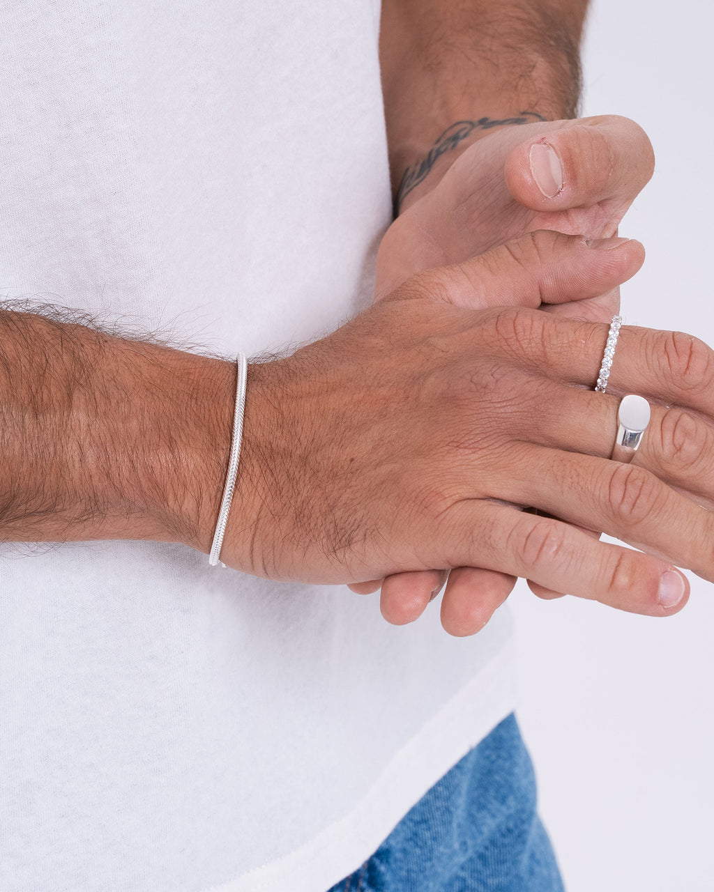 Snake Chain Bracelet - Silver