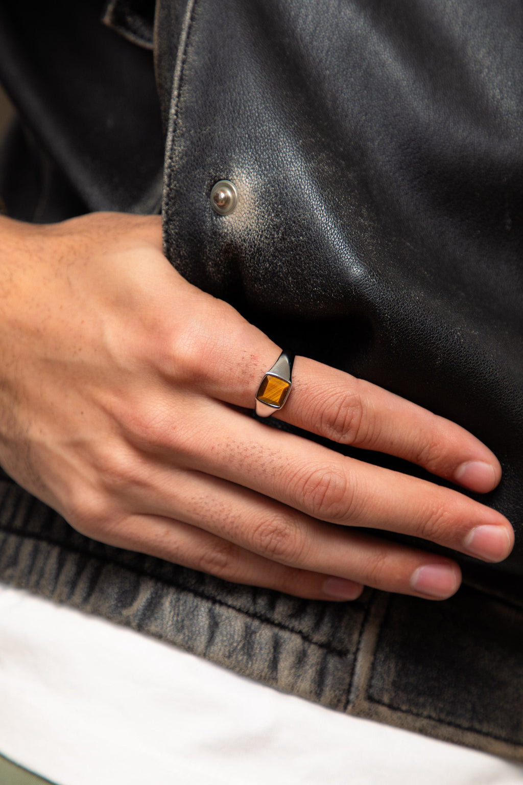 Tiger Eye Ring - Silver