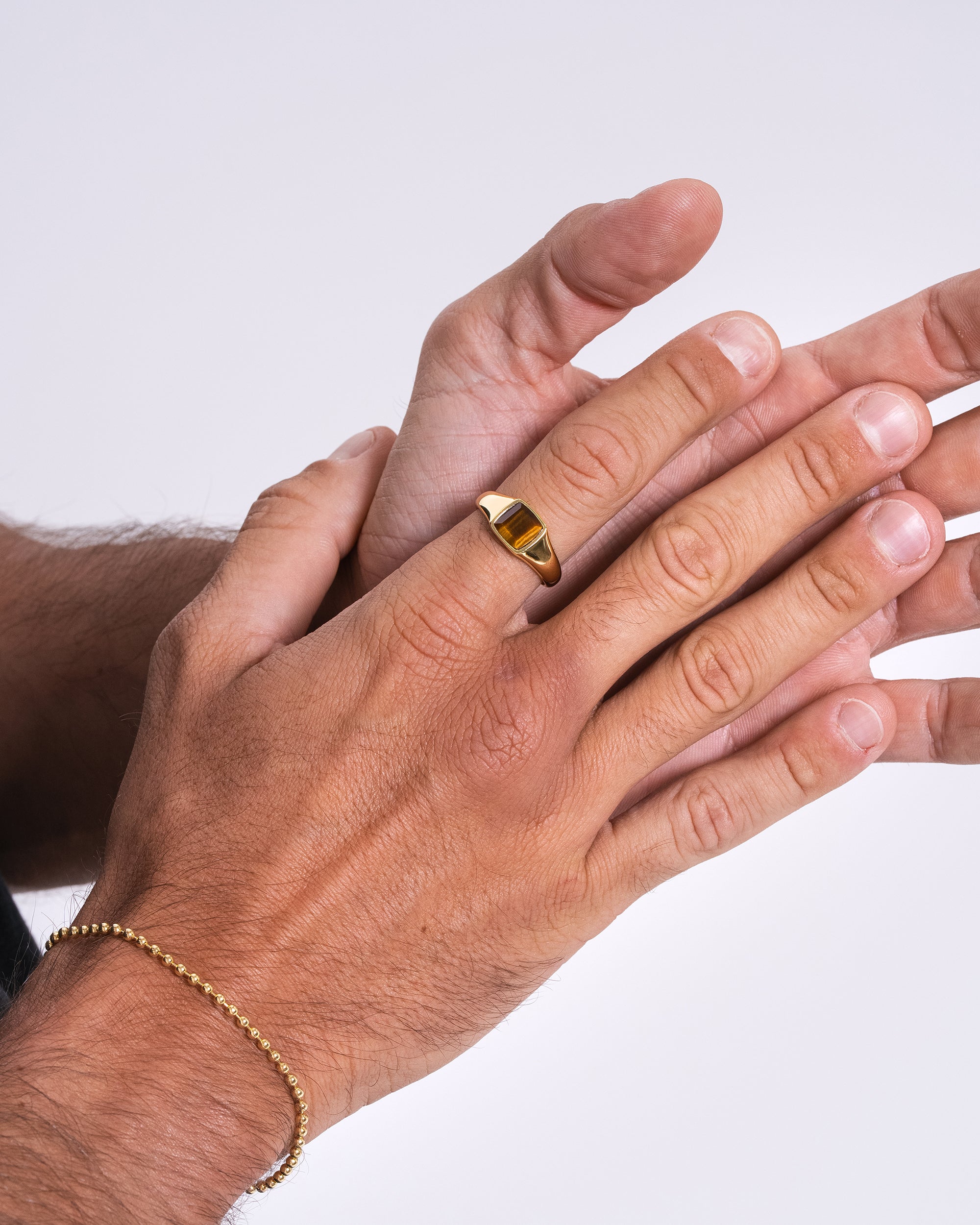 Tiger Eye Ring - Gold