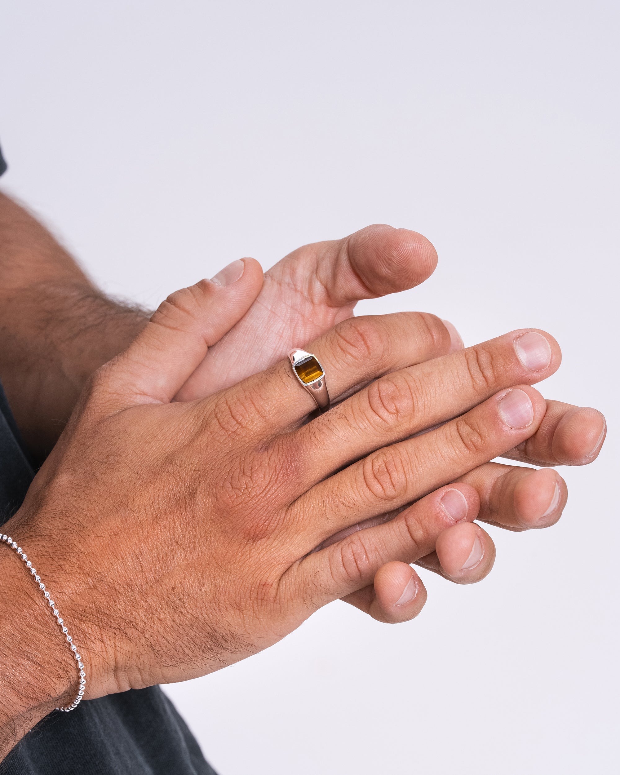 Tiger Eye Ring - Silver