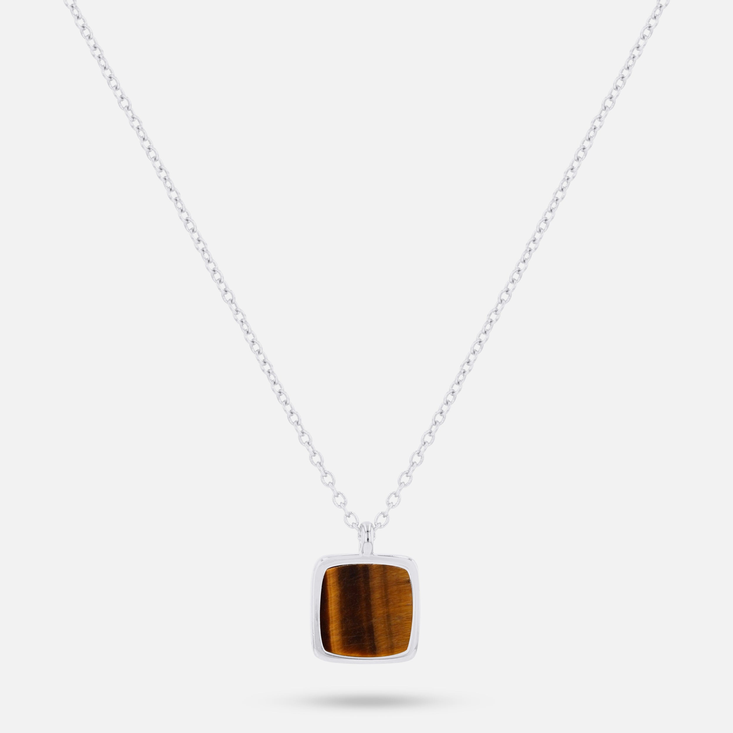 Tiger Eye Pendant - Silver